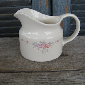 vintage pfaltzgraff trousseau gravy boat gravy server ironstone shabby country