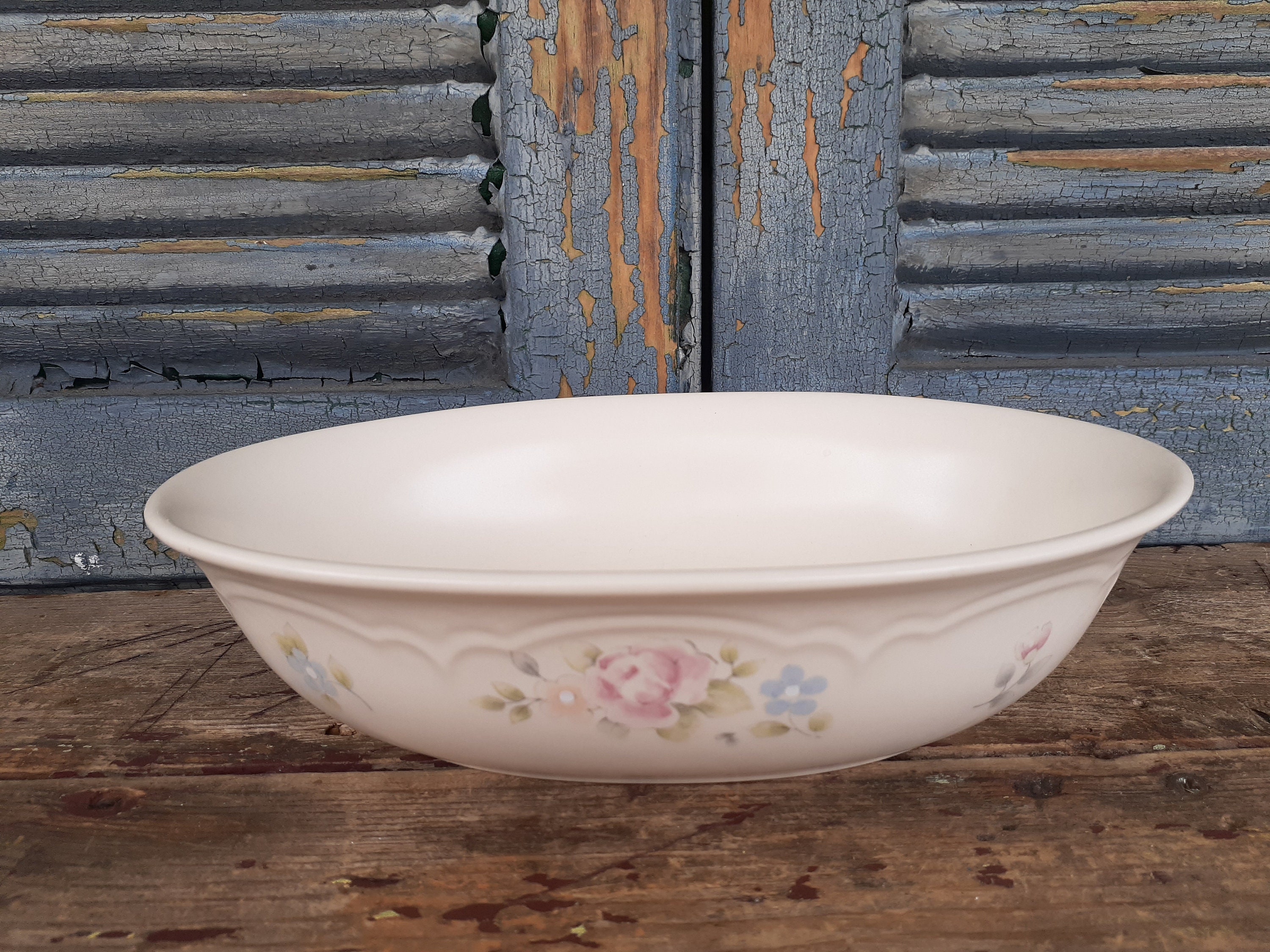 Vintage Pfaltzgraff Tea Rose Oval Vegetable Bowl Made in Mexico - Etsy