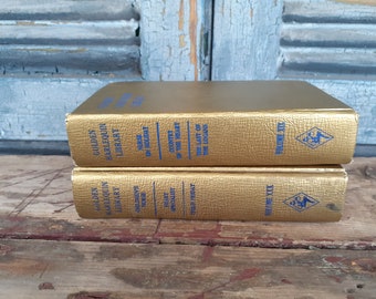 Vintage Golden Harlequin Library hardcovers Volumes 19 and 30