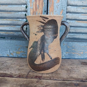 Vintage Buffalo Vase Hand Crafted Gift Idea
