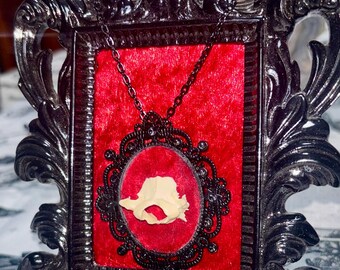 Vertebrae Pendant, Gothic Necklace