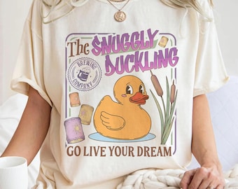 Vintage Snuggly Duckling Brewing Shirt, Go Live Your Dream Quote Tee, Tangled  Lantern Princess Vacation Shirt, Retro Matching Trip Tee