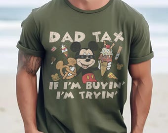 Funny   Dad Shirt Comfort Colors, Mickey Dad Tee, Fathers Day Gift For Dad, Daddy Gift Idea,  Family Trip Outfit,Cute Dad Joke Tee