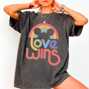 Retro Rainbow Mickey Pride Shirt, LGBT Rainbow Mickey Head Shirt, Colorful Pride Month Tee, Trans Rights Shirt, Gay Pride Outfit