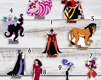 Personalized   Villains Cruise Door Magnet, Maleficent Ursula Cruella Evil Queen Hades   Cruise Line Magnet, Villains Cruise