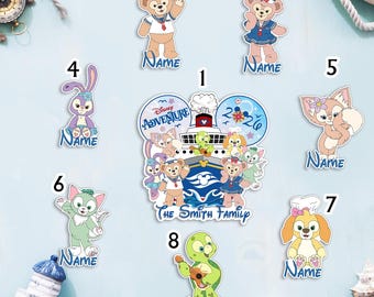 Personalized Cruise Family Magnet, Cute Bear Friends Vacation Door Decor, Adventure 2026 Cruise Magnet, Family Trip Stateroom Decor
