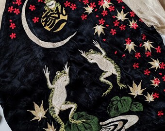 SAN MARUICHI Vintage Japanese Japan Frog Kaeru Momiji Moon Tsuki