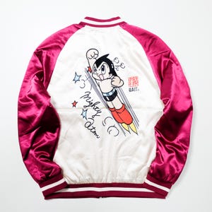Vintage BAIT × Tezuka Astro Boy Sukajan Jacket | Tetsuwan Atom Mighty Atom Embroidered Souvenir Japan Anime Streetwear Collectible M