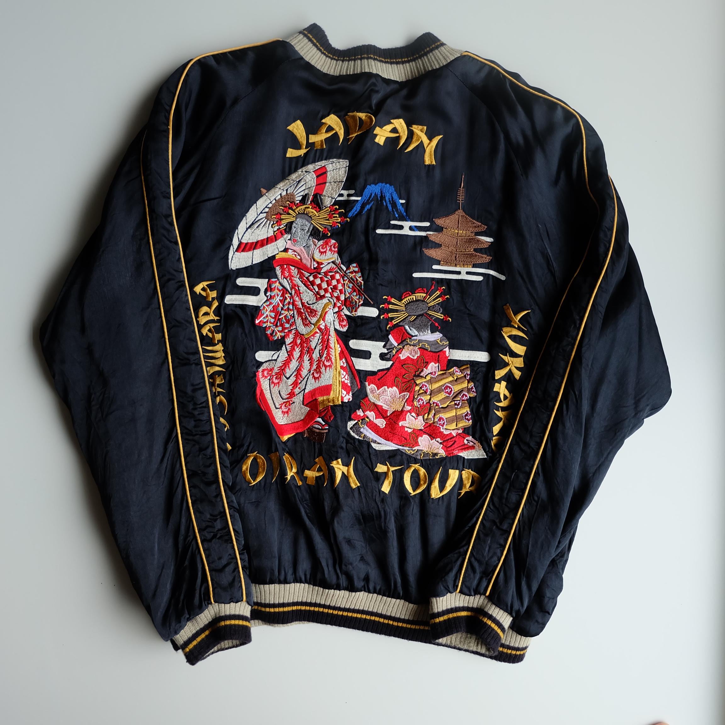 KEROYA　スカジャン　Size.M Cropped Heads Cropped heads sukajan reversible - Gem