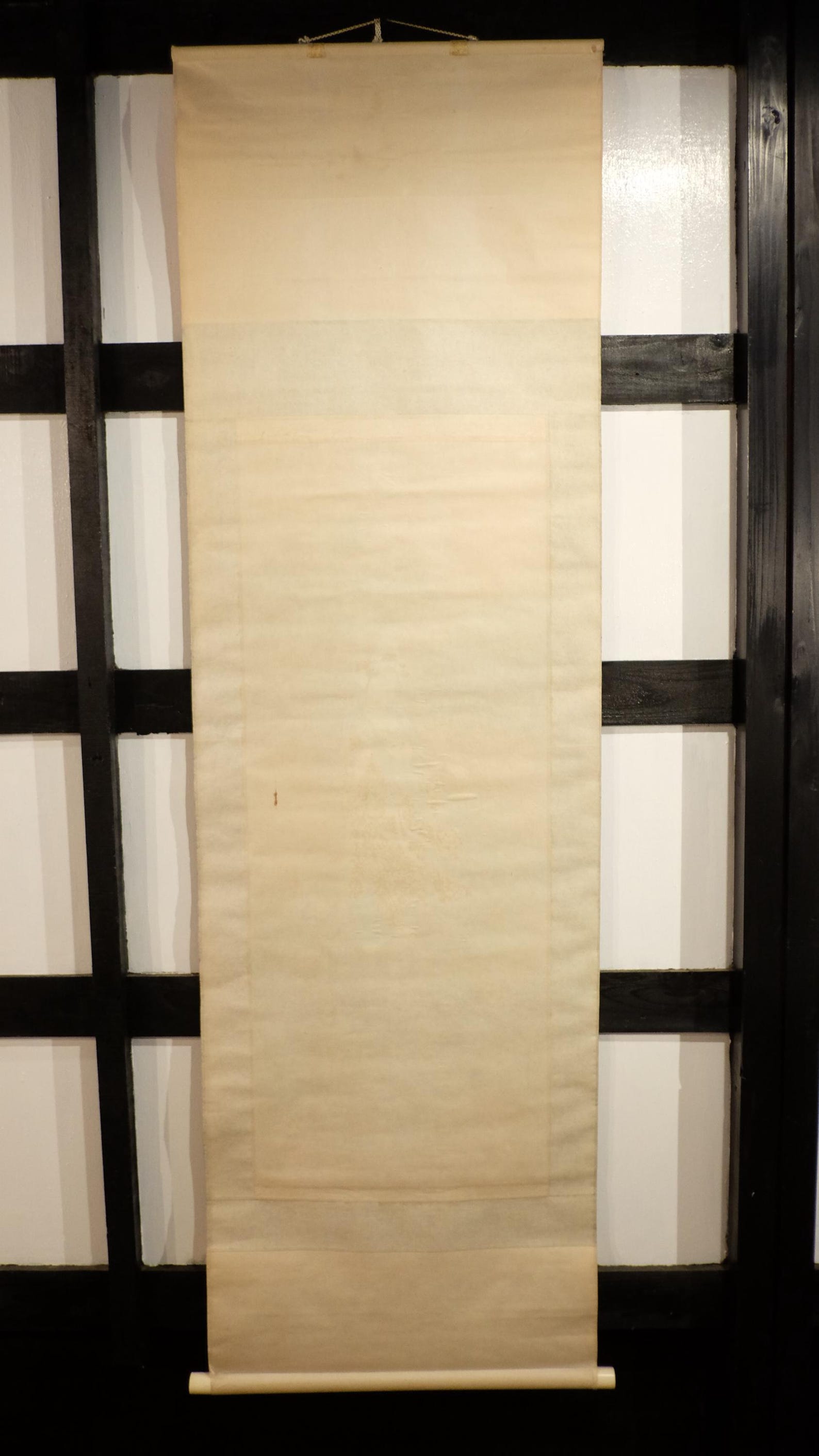 Japanese Kannon Scroll – Goddess of Mercy on Clouds – Hand-painted Silk ...