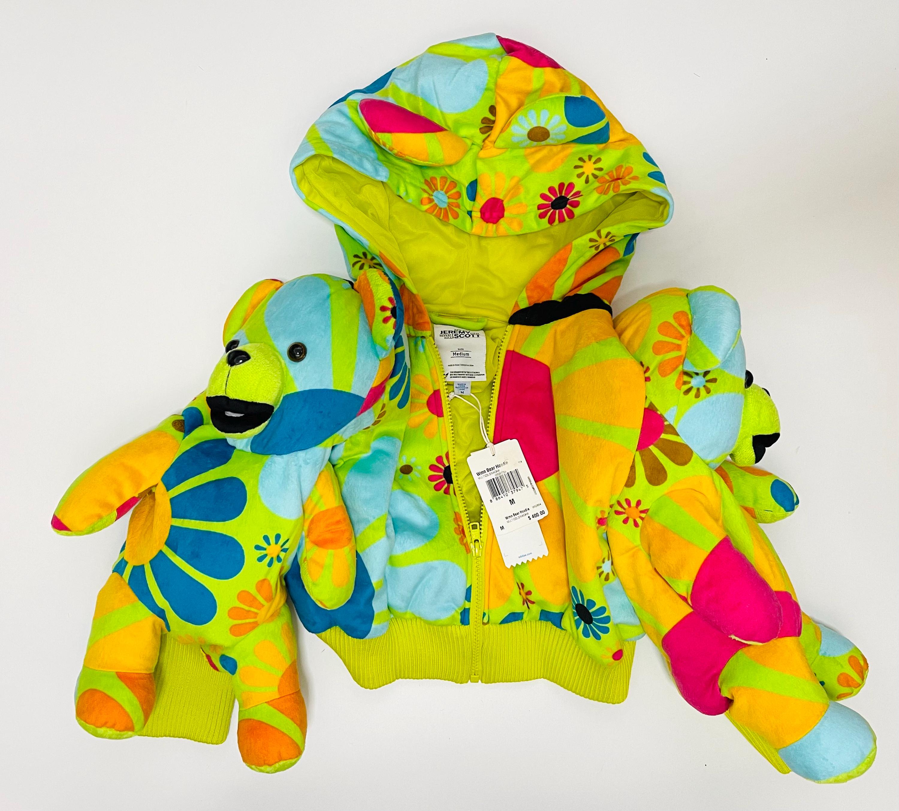Rare Deadstock Jeremy Scott X Adidas Originals Yellow Teddy Bear