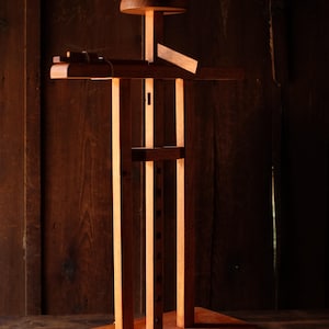 Modern Wooden Yoroi Kake Samurai Armor Stand | Minimalist Japanese Armor Display Rack for Kabuto & Yoroi | Handmade Wood Craft