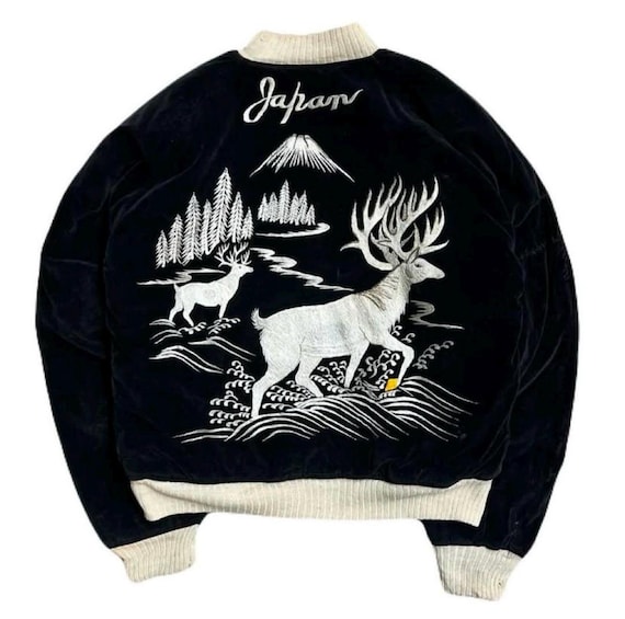 1950s SUPER VINTAGE Minimal Japanese Japan Black Velvet