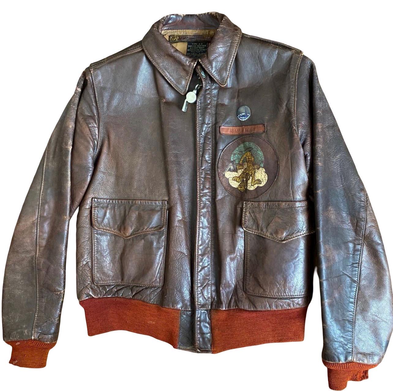 【デッドストック】Aero Leather × R NEWBOLD A-2 Aero Leather A2 Jacket - Etsy