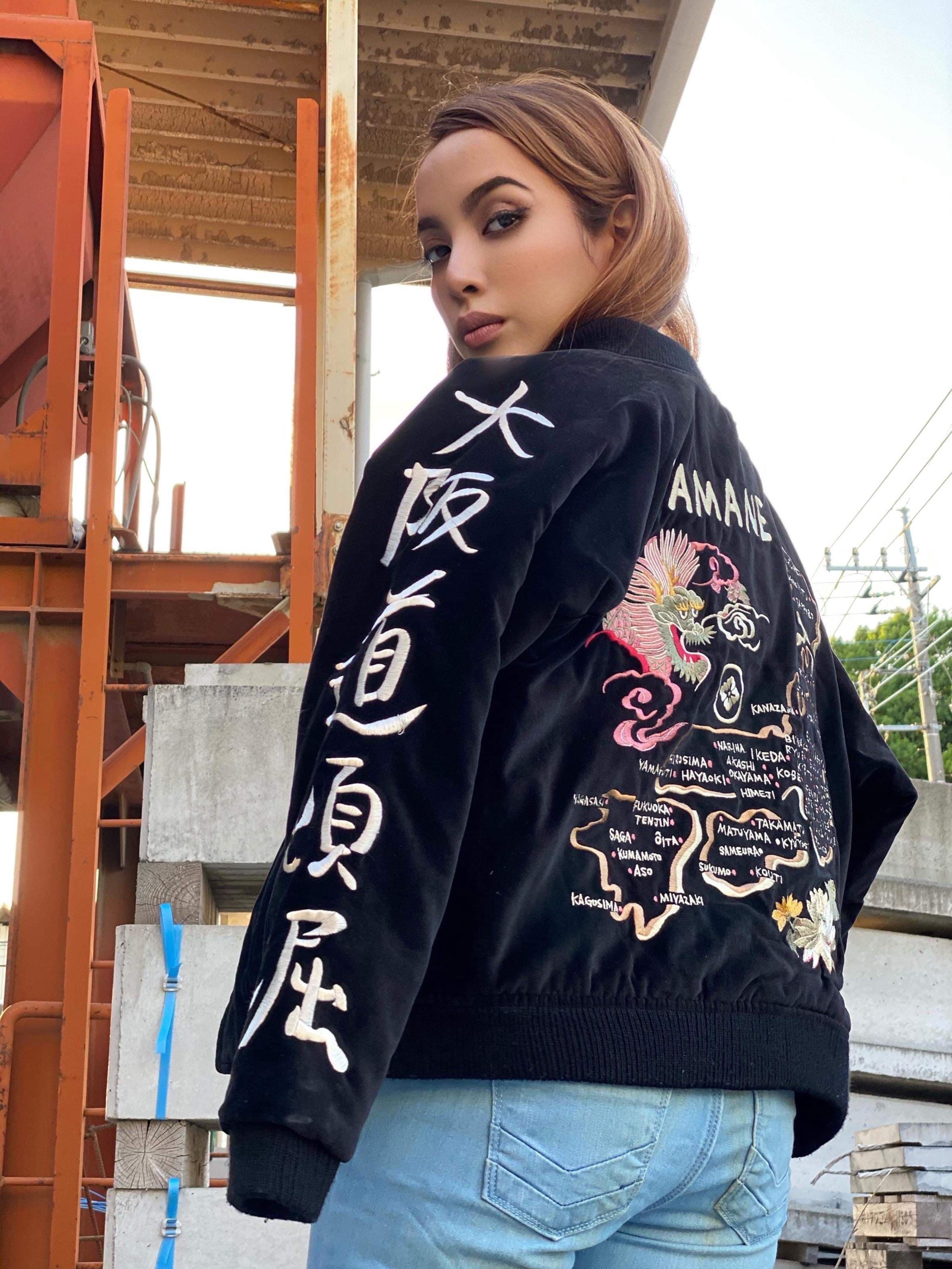 ジャケット・アウター EVISU YAMANE REVERSIBLE JACKET Reversible EVISU Yamane Sukajan Jacket | Osaka Biwako Motifs Hand