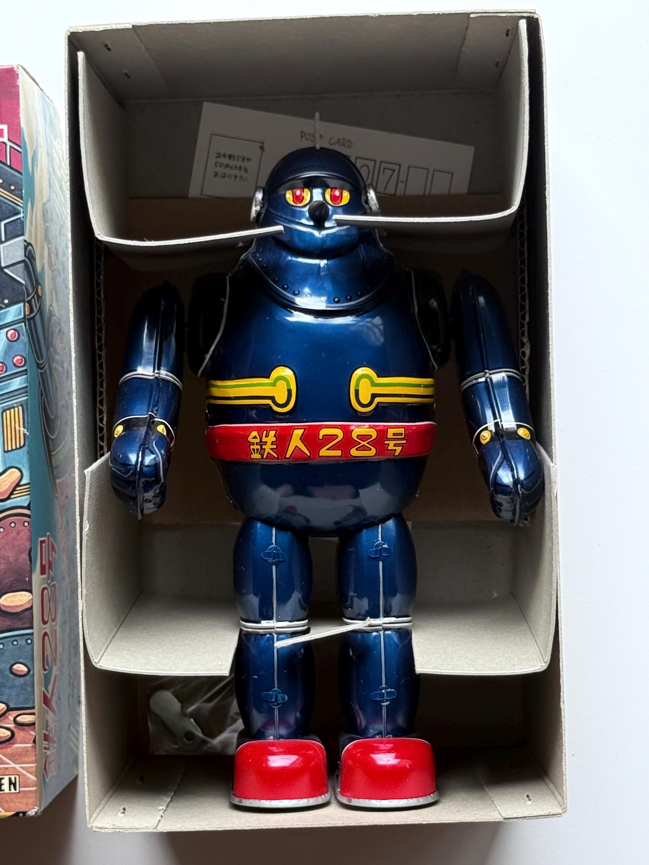 Rare Vintage Billiken Tetsujin 28 Mechanical Osaka Tin Toy