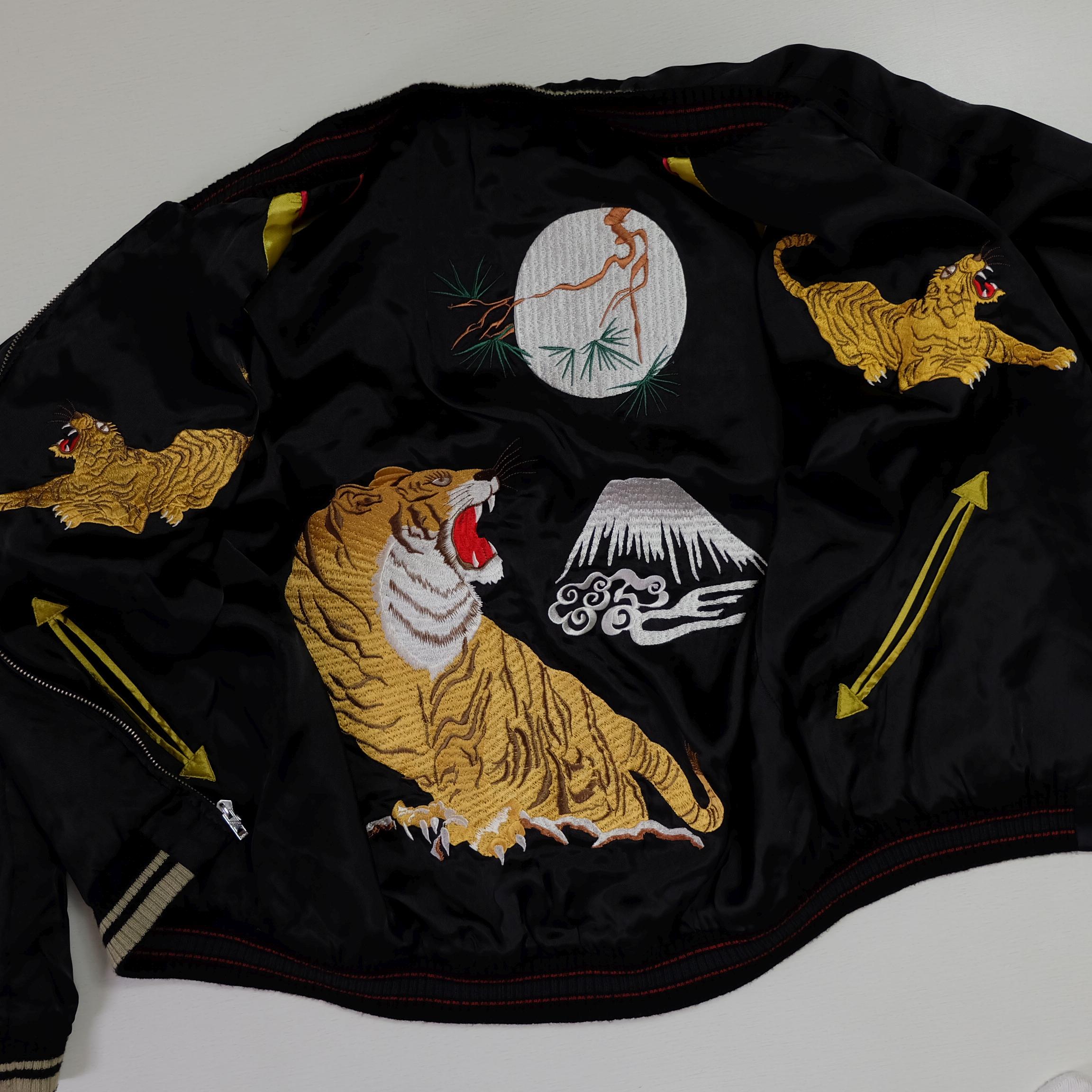 Cropped Head×CROWS スカジャン M CROWS CROPPED HEADS Vintage Japanese Japan Yakuza Mafia