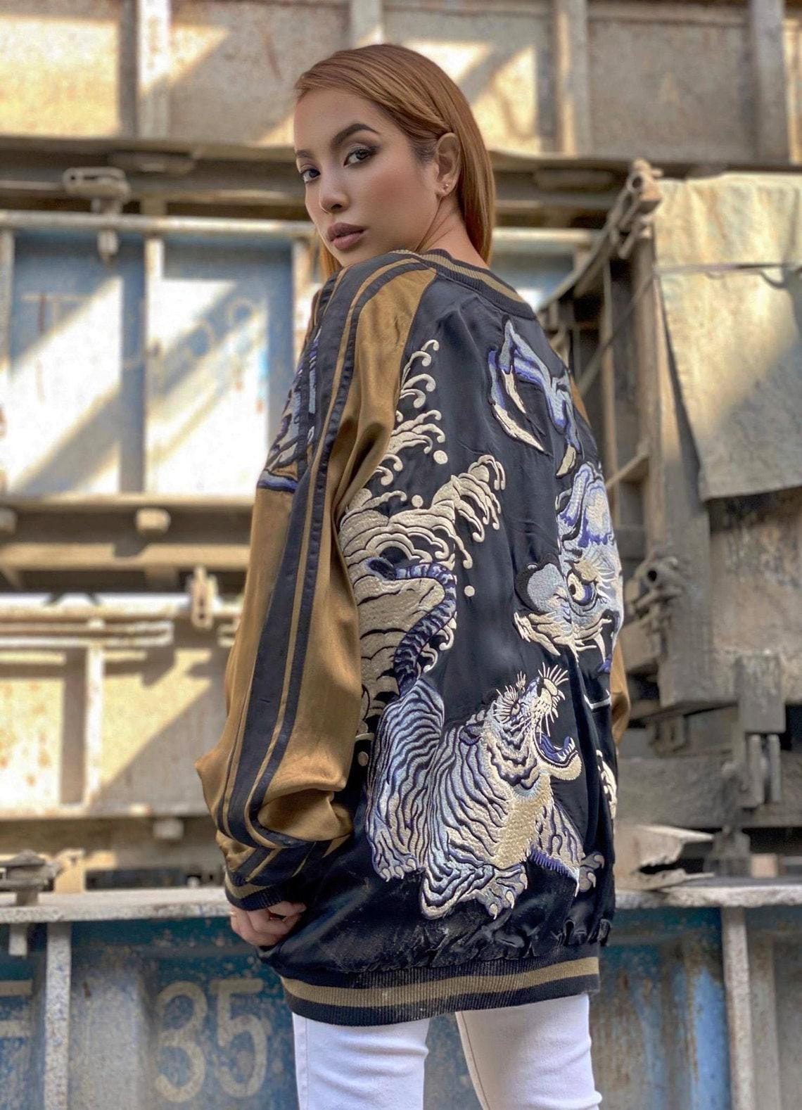 SATORI Vintage Japanese Japan Yakuza Tora Tiger X Dragon Ryu