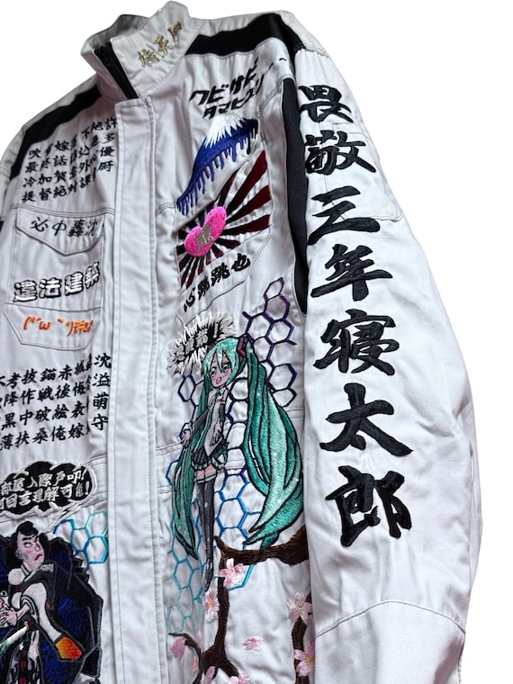 Japanese AMEKAJI AMETORA Biker Custom Kanji Writing Samurai