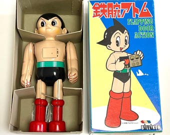 Billiken Shokai Astro Boy Wind-Up Tin Toy – Retro Tezuka Anime Robot | Tetsuwan Atom Walking Toy | Vintage Japanese Collectible