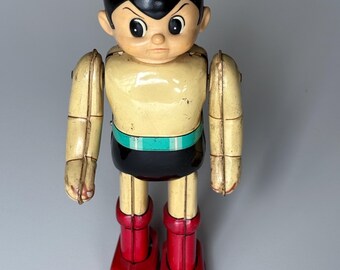 ビリケン商会 鉄腕アトム ゼンマイブリキのおもちゃ – レトロ手塚