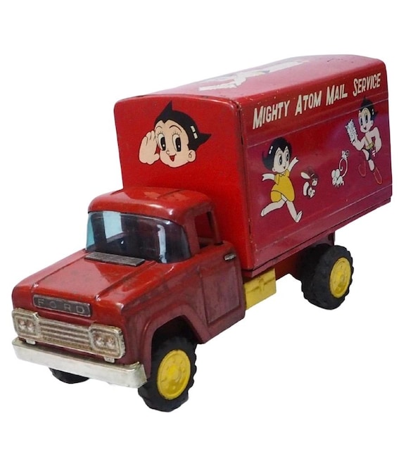 Vintage Astro Boy Tin Mail Delivery Truck Tetsuwan Atom Mighty