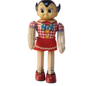 Vintage 1960s Astro Boy Tin Wind-Up Walking Toy | Bandai Japan Tezuka Osamu Tetsuwan Atom Ulan Uran chan | Rare Japanese Anime Tin Figure