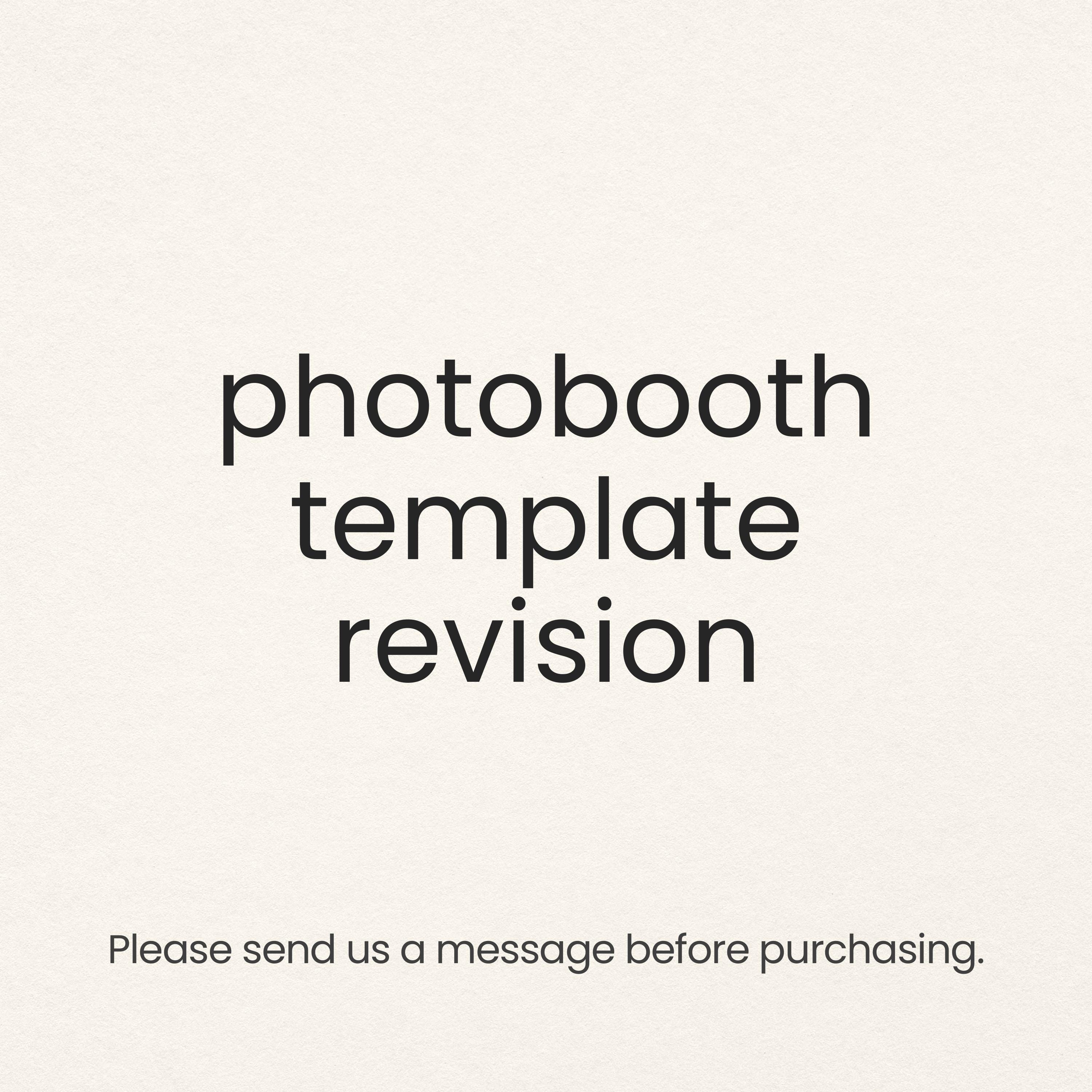 Photobooth Template Revision, Advanced Layout Editing and  BLACK AND WHTIE SE - PLEASE MESSAGE BEFORE PURCHASE main image 0