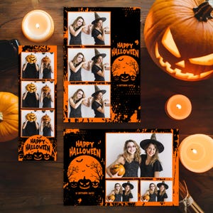 Jack O&#39;Lantern Halloween Photobooth Template Spooktacular Photo Booth Overlay Halloween Party Trick or Treat