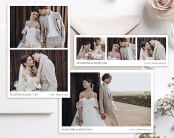 Elegante Minimalistische Photobooth Template Moderne Einfache Hochzeit Photobooth Overlay