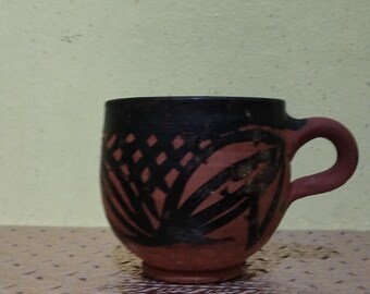 Traditional Moroccan Clay Water Cup, Handmade Moroccan Cup, Handcrafted Safi Cup, Traditional Moroccan Tea Mug