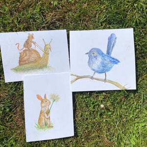 Ensemble de cartes postales de printemps