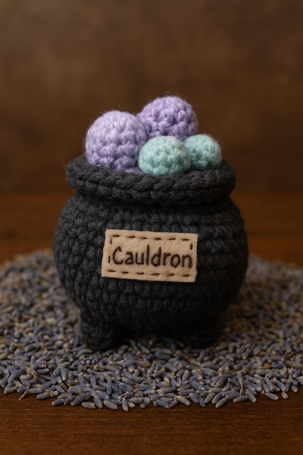 34 Witchy Crochet Patterns for Spooky, Celestial, and Gothic Makes 11 Cauldron Bubble Pocket Crochet Pattern: Witchy Plush