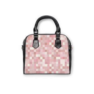 Chic Pixelated Shoulder Handbag, Stylish Tote for Everyday Use, Ideal for Casual Outings, Birthdays, Gifts & Special Occasions