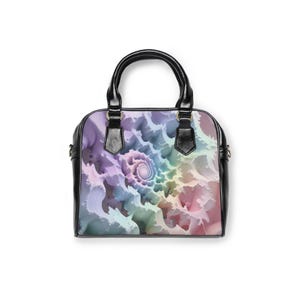Colorful Swirl Shoulder Handbag - Trendy Tote, Perfect Gift, Everyday Use, Stylish Purse, Ideal for Parties, Festival Bag, Casual Chic