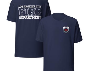 LAFD Los Angeles Fire Department Station 12 T-Shirt  | Truck Engine Rescue Graphic