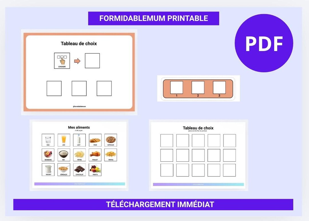 Visual Aid Kit for Children With Autism Spectrum Disorder (ASD) - Food ...