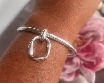 onregelmatige bedelarmband in 10 micron zilverplaat naar keuze