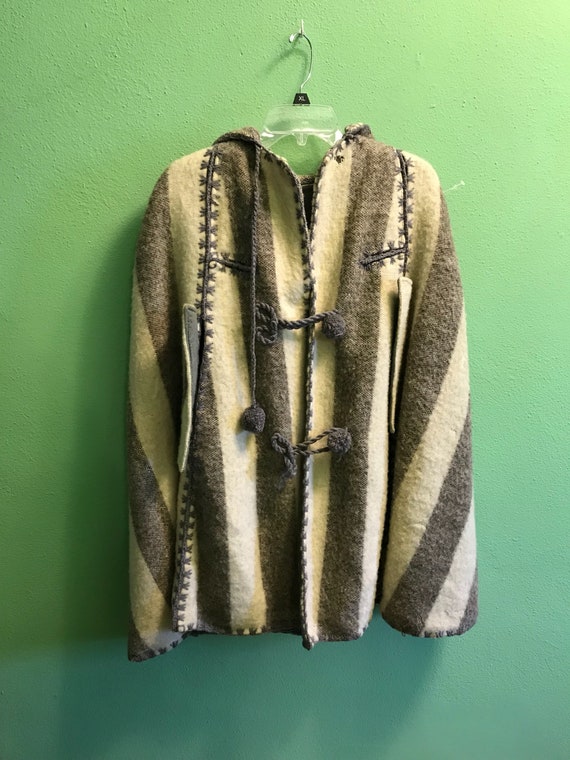 Unusual cape wool mohair lined