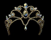 Made-to-order Elise Gold Drop Ballet Headpiece