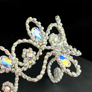Silver Arabesque Ballet Tiara Headpiece