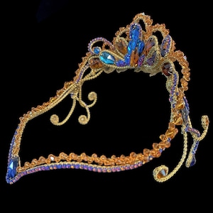 Azure Sunrise Bloom Ballet Tiara