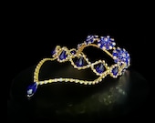 Blue Flower Ballet Headpiece