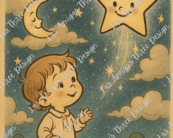 Nursery Rhyme Wall Art - Set of 10 Digital Prints | Instant Download | Baby Room Decor, Playroom Prints