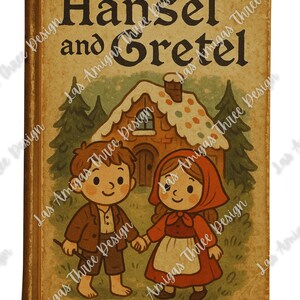 Vintage Fairytale Book Art Print – Digital Download | Antique Storybook Illustration | Nursery Decor, Whimsical Wall Art