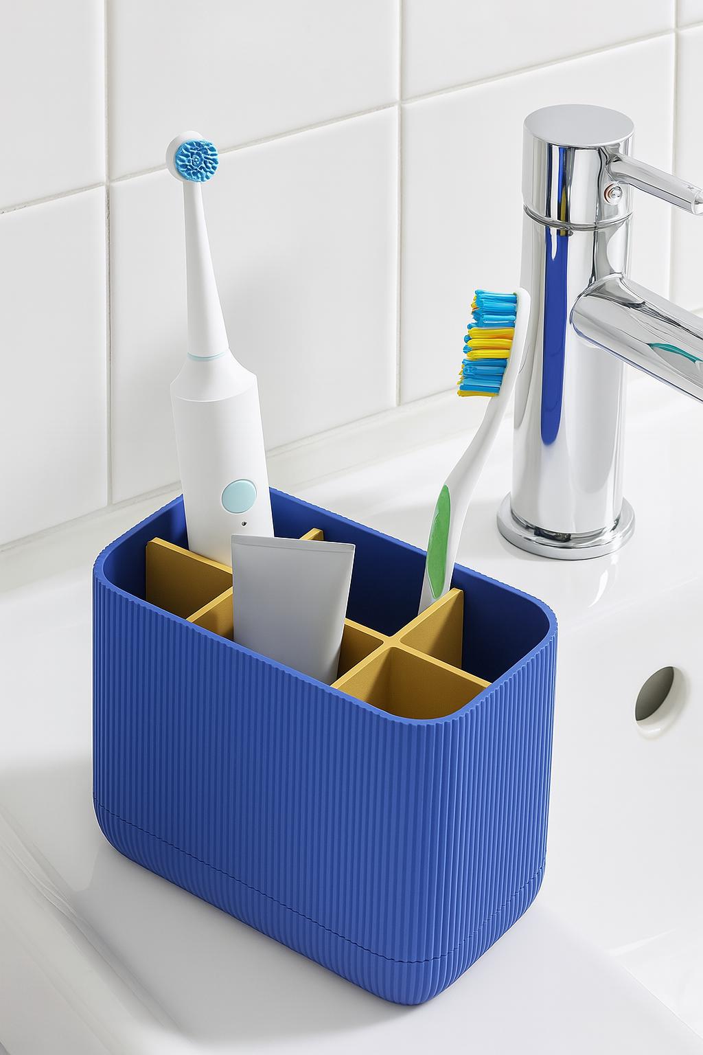 Large Electric Toothbrush Holder For Bathroom - With Drainage & Anti-Slip Base - View #2