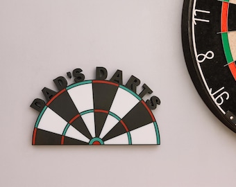 Personalized Dart Holder - Wall Mounted or Freestanding Dartboard Station fall gift