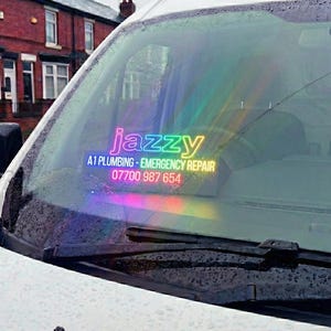 Blue Uber LED Car Windshield Sign, USB Type-A Taxi Light Sign