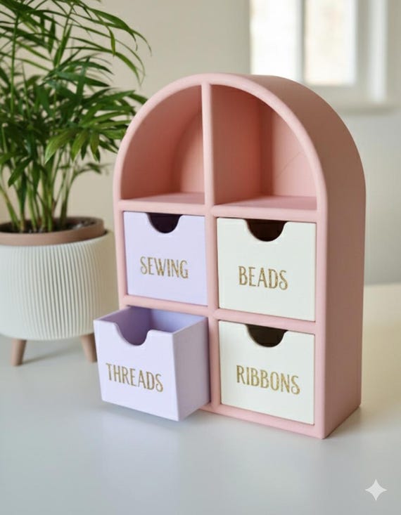 Schreibtisch Schublade Organizer Mini Schrank für personalisiertes Geschenk 4-fach Schreibtisch Einheit Büromaterial Halter Make Up Craft Lagerung Benutzerdefinierte Farben