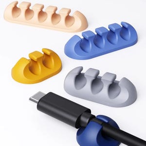 3D Printed Cable Clips: Desk Cord Organizer, Eco-Friendly PETG